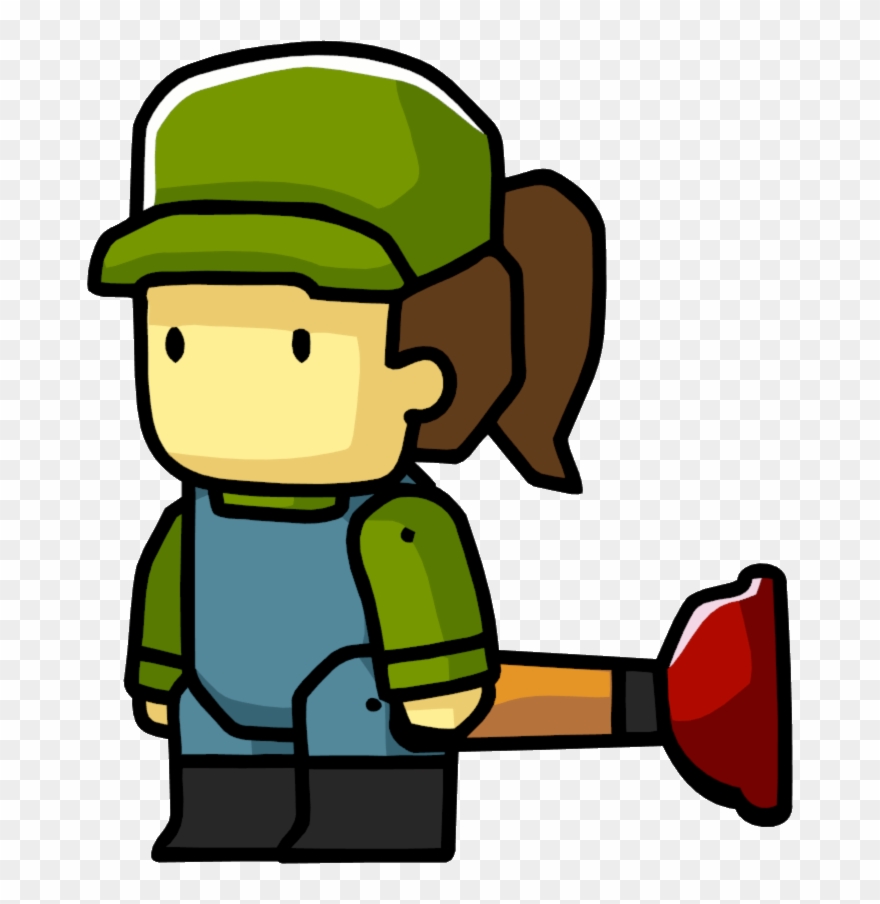 Plumber - Scribblenauts Wiki - Female Plumber Clip Art - Png Download