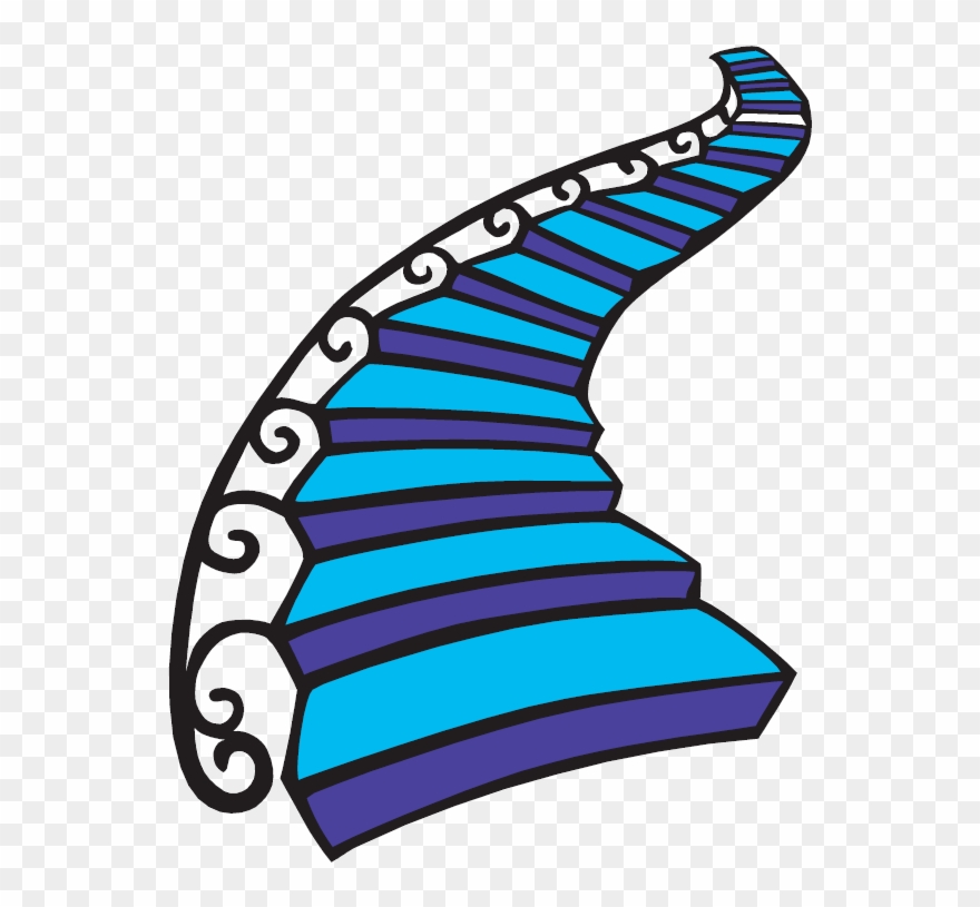 Clipart Walking Staircase - درج كرتون - Png Download