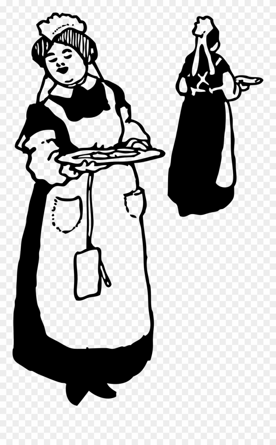 Waitresses - Gambar Animasi Pelayan Clipart