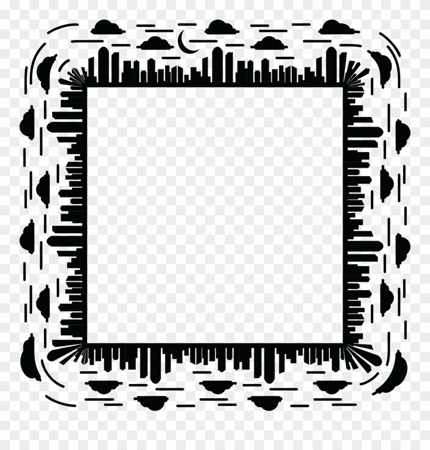 Free Clipart Of A Silhouetted City Skyline Forming - Png Download