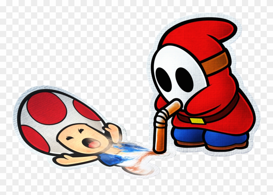 There's Official Art - Paper Mario Color Splash Shy Guy Clipart