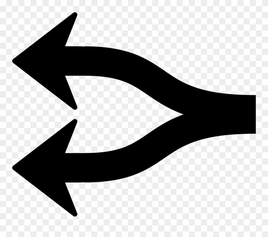 Arrow Fork Icon Free Download Png World And Fork Svg - Fork Arrow Clipart