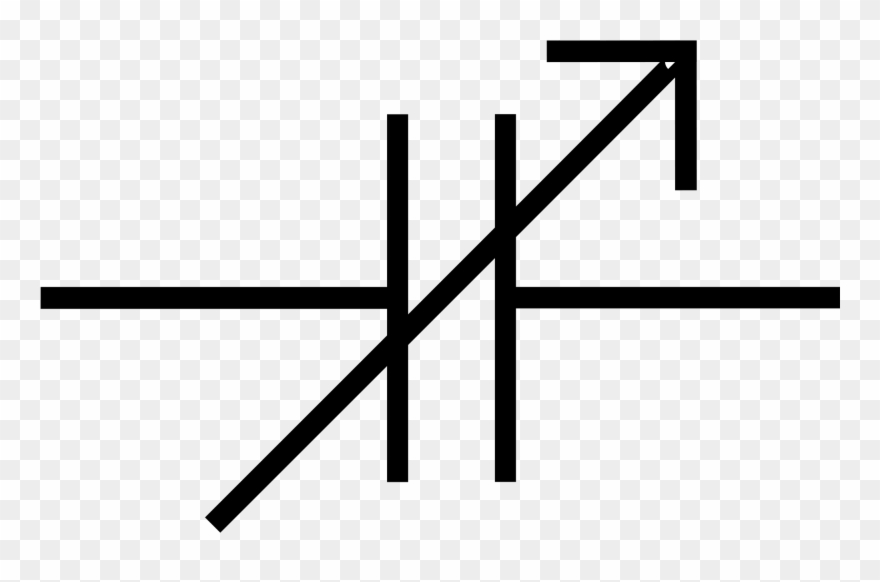 Variable Capacitor Schematic Symbol Clipart