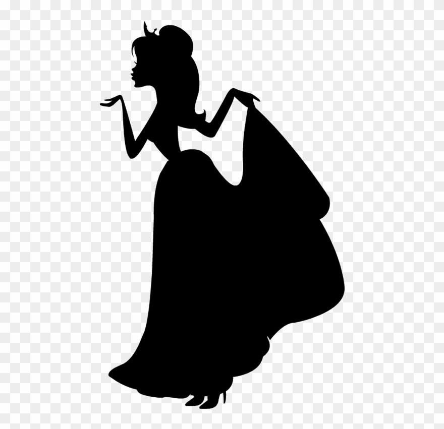 Silhouette Princess Clipart - Png Download