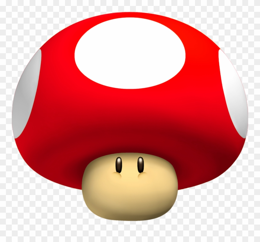 Super Mario Mushroom Png Jpg Black And White Stock - Mario Kart Wii Mega Mushroom Clipart