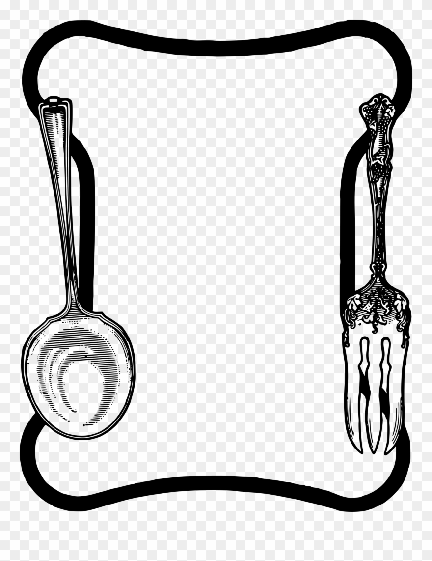 Spoon Fork Frame Icons Free And Icons Downloads Png Clipart