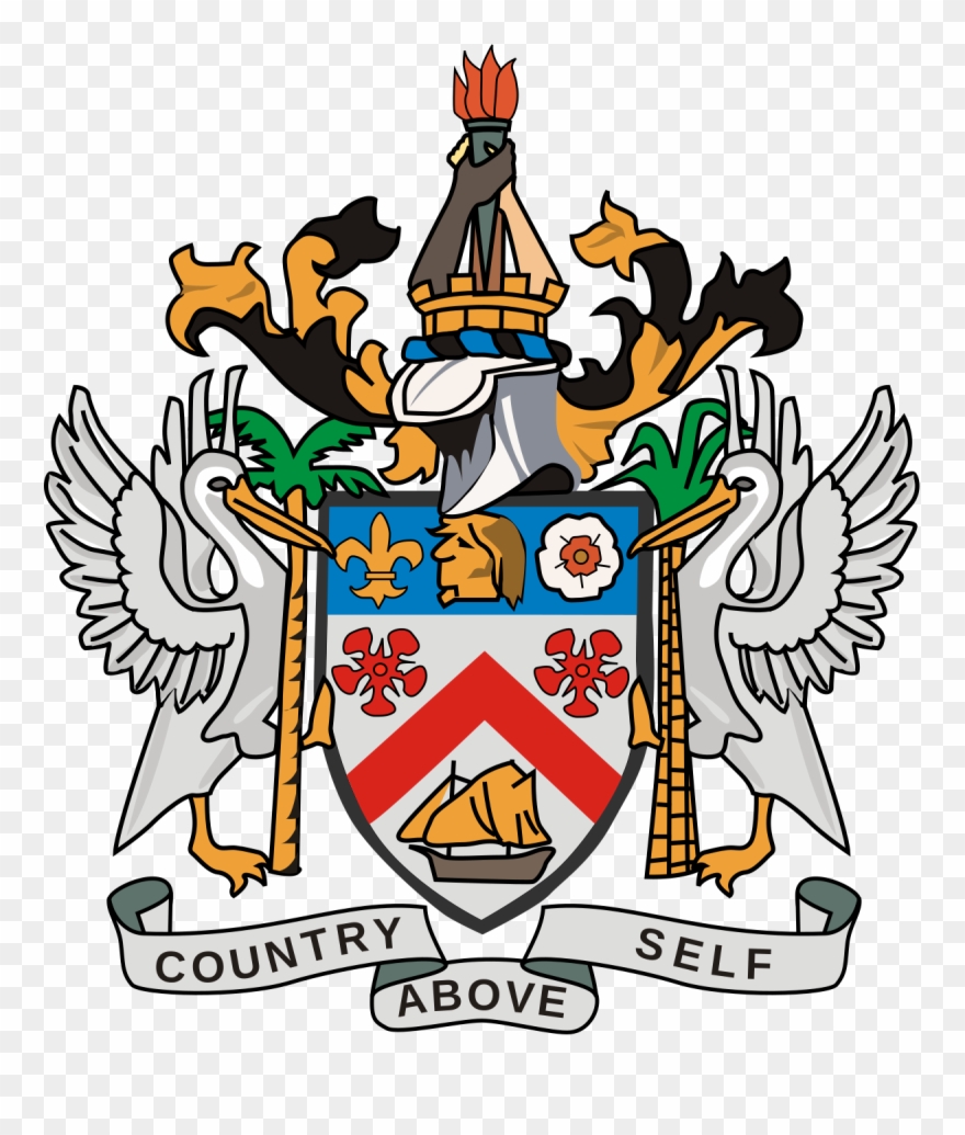 St Kitts Nevis Coat Of Arms Clipart