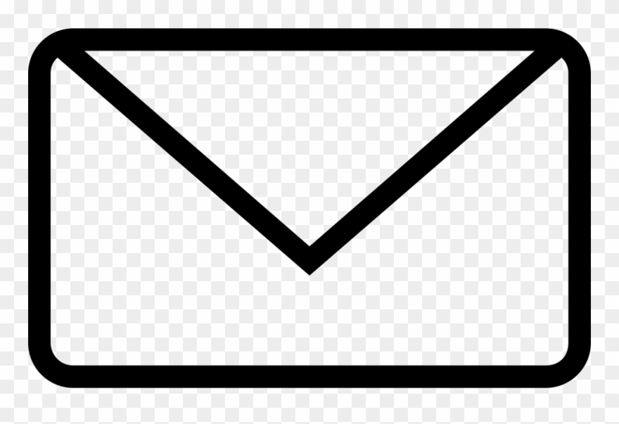 White Email Symbol Transparent Clipart Email Address - Mail Clipart - Png Download