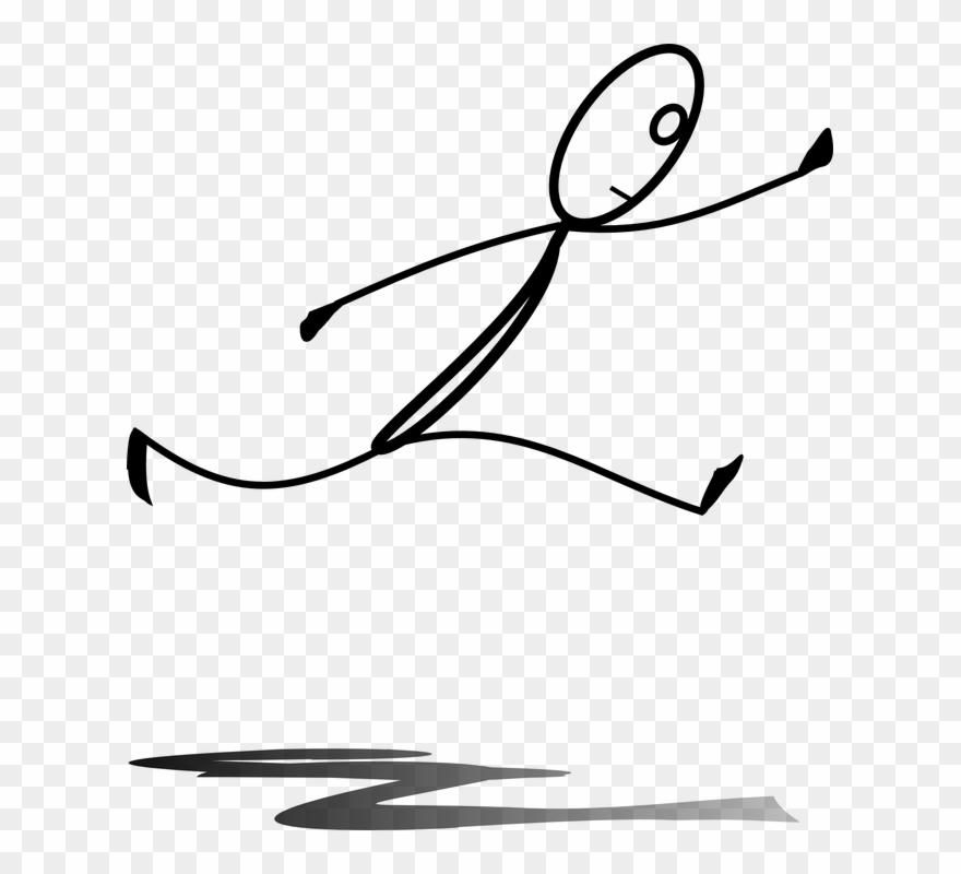 Why Do Users Bounce - Stick Figure Man Jumping Clipart