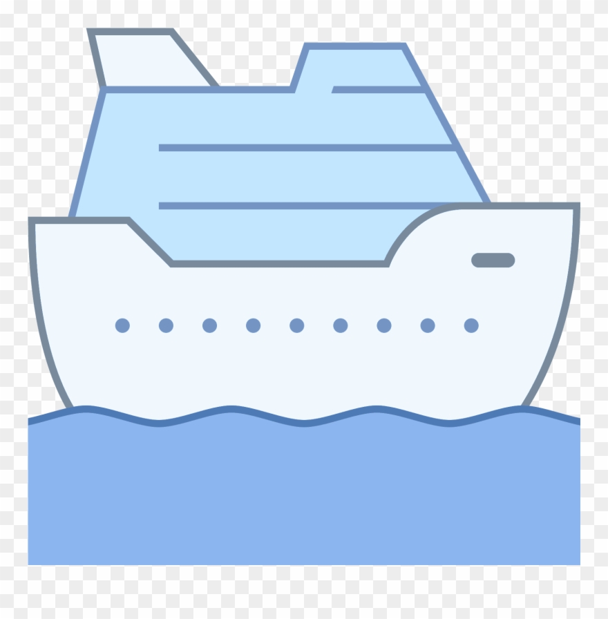 Cruise Ship Icon Clipart