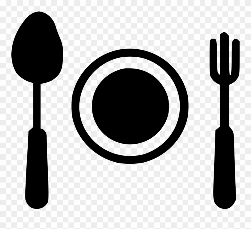 Fork Clipart Spoon Fork Logo - Spoon And Fork Black - Png Download