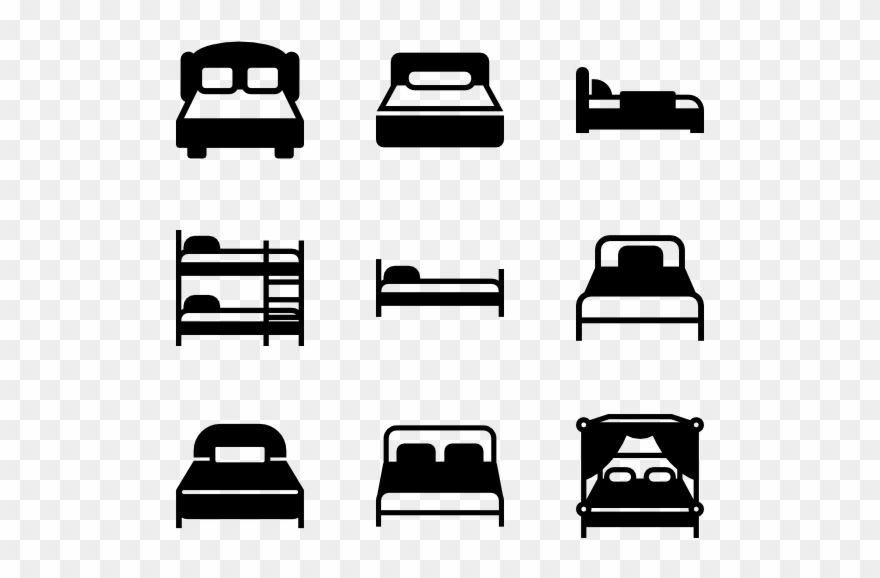 Vector Library Library Icons Free Page Zzz - Bedroom Pictogram Clipart