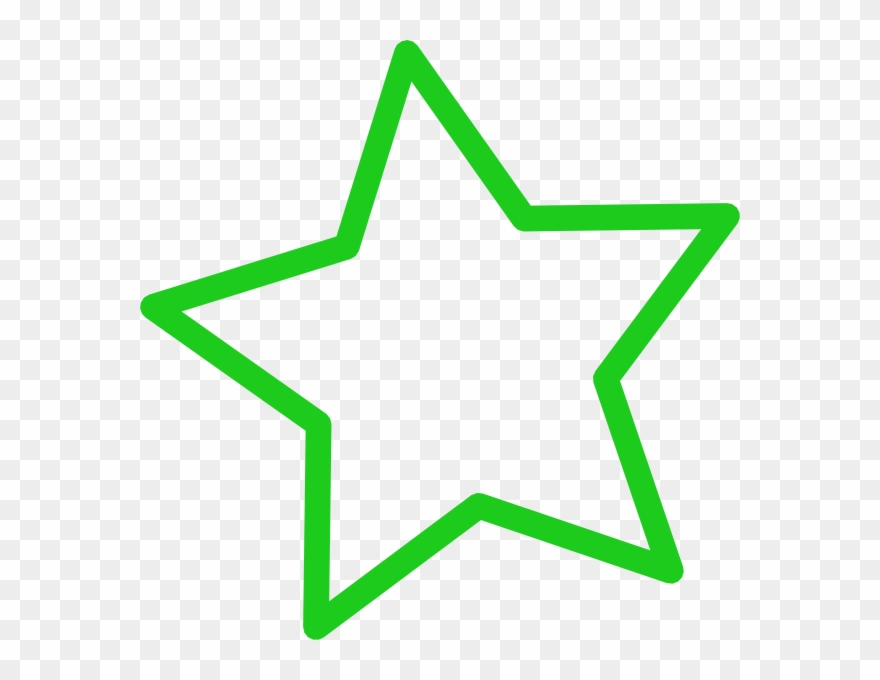 Star Clip Art At Clker - Green Star Clip Art - Png Download