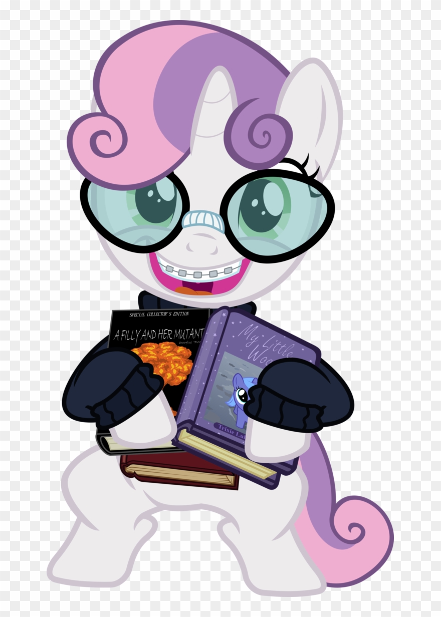 Clipart Free Stock Free For Download On Rpelm Bookworm - Mlp Sweetie Belle With Sweaters - Png Download