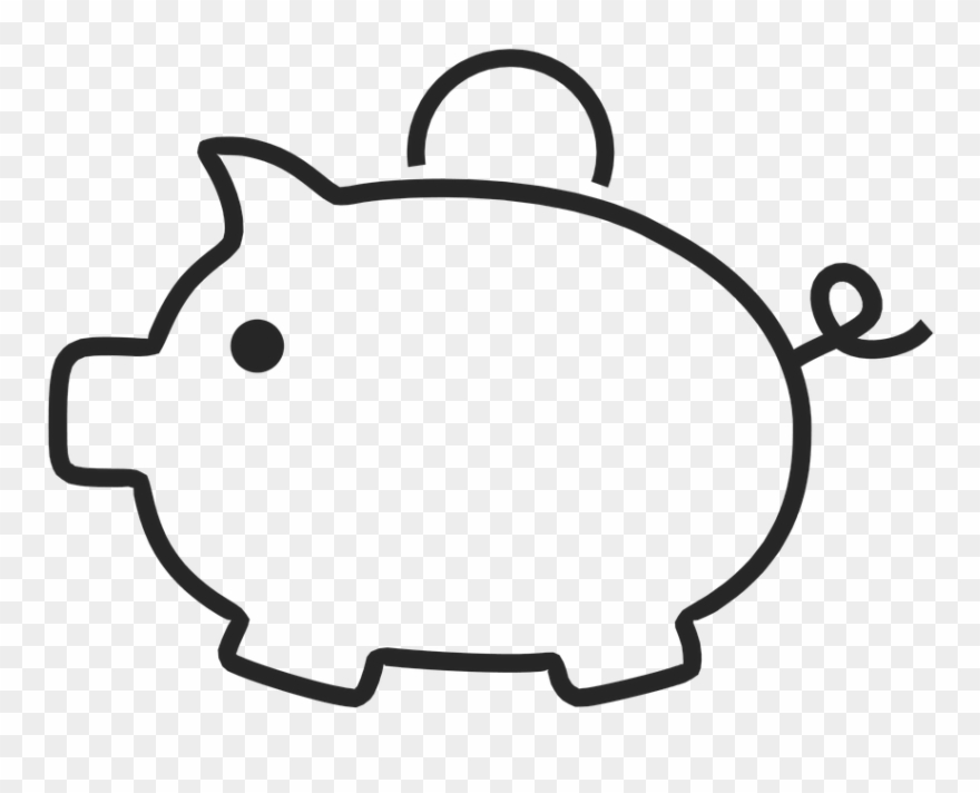 Piggy Bank Piggybank Money Piggy Bank Financial - White Piggy Bank Png Clipart