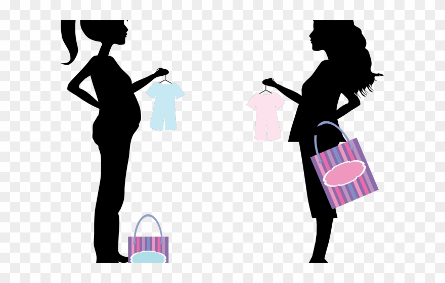 Shopping Clipart Black And White - Congratulations You Re Having A Girl - Png Download