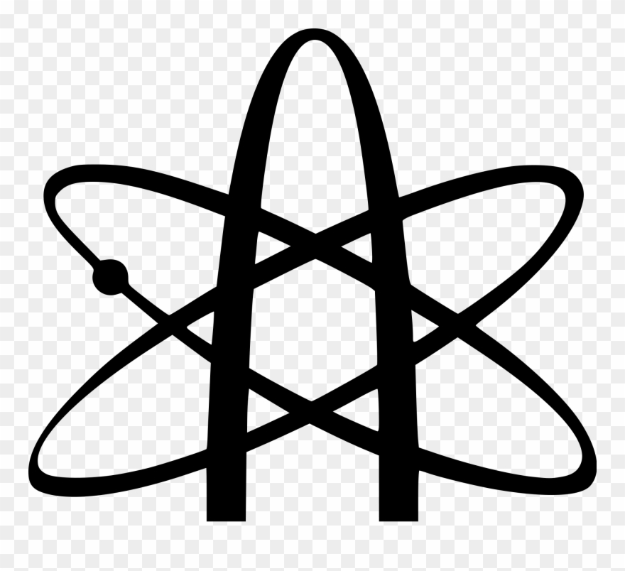 Black Atom Clipart Free Atom Clipart Illustrations - Atomic Whirl - Png Download