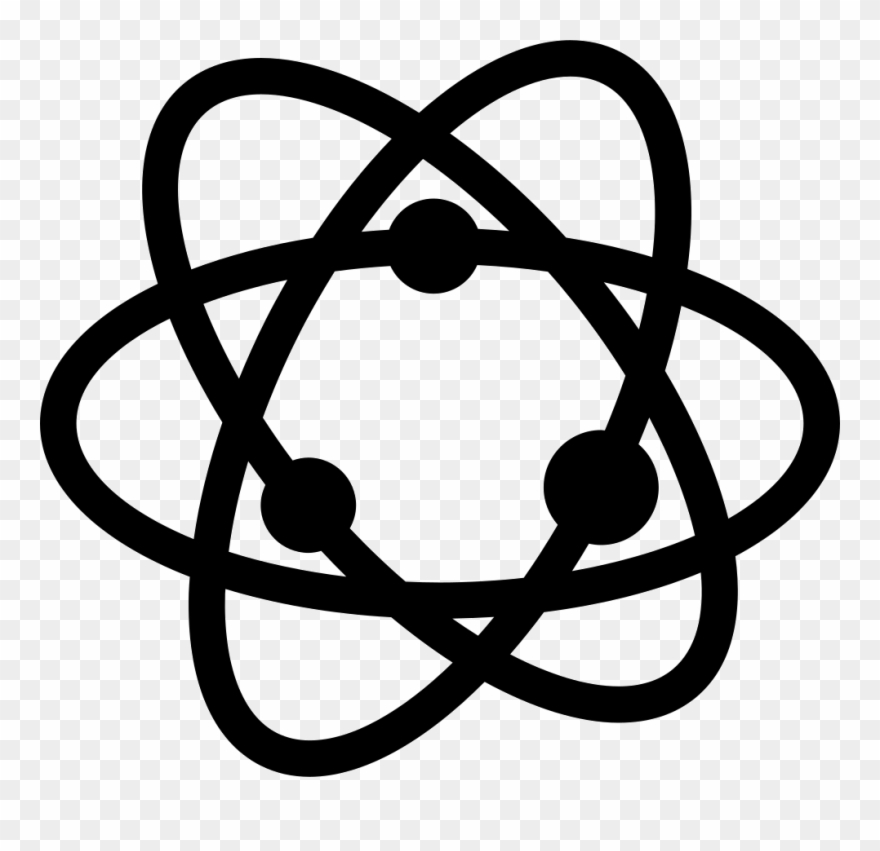 Atom Symbol Png - Atom Icon Png White Clipart