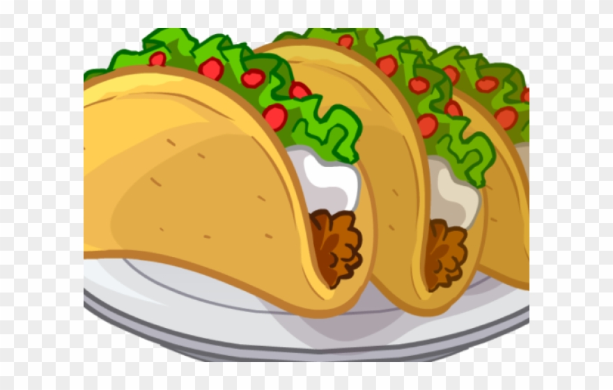 Tacos Cliparts - Clip Art Mexican Food Png Transparent Png