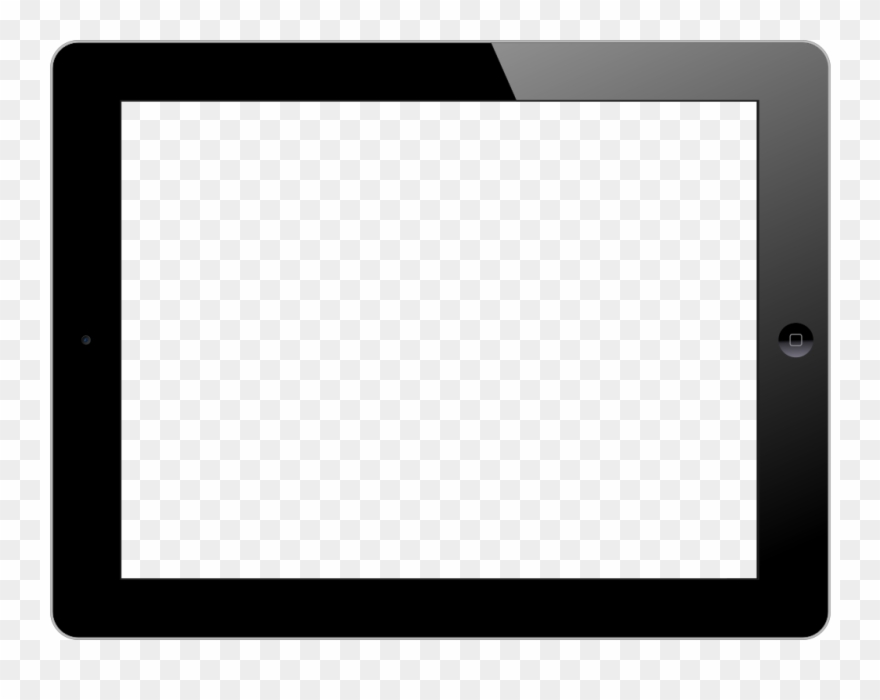 One Ipad With Knockout Screen - Tablet Png Clipart