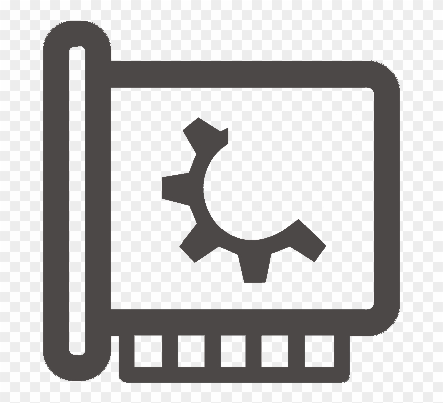 1 Pci E - Half Gear Clipart