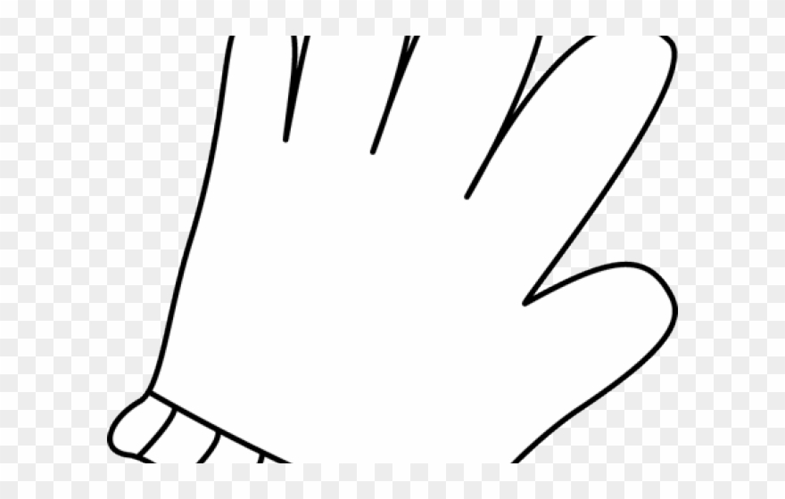 Glove Clipart Black And White - Glove - Png Download