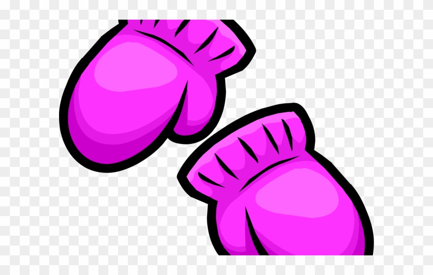 Gloves Clipart Club Penguin - Transparent Background Mittens Clipart - Png Download
