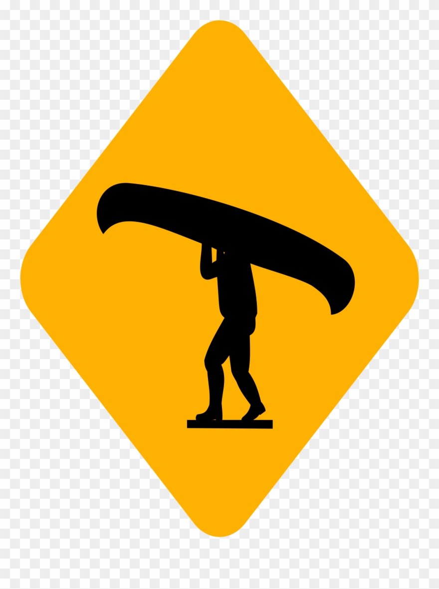 Clipart Portage Sign Diamond Canoe Clip Paddle Clip - Change Of Plan Icon - Png Download