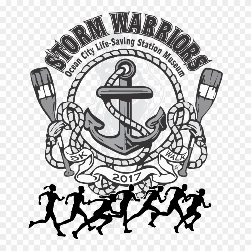 Storm Warriors 5k In Ocean City Nov - Group Of Runners Clipart