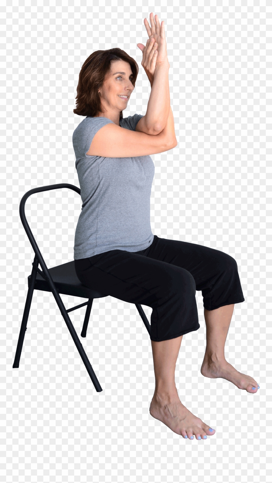 Spread Eagle Yoga Png Clip Art Black And White Download - Sitting Transparent Png