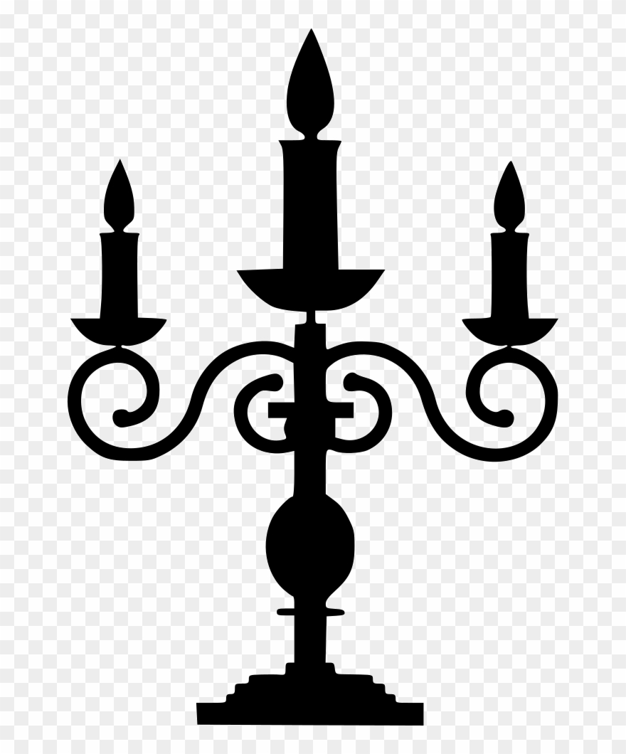 Candlestick Lamp Holiday Symbol Clip Art Transparent - Candlestick Clipart Transparent - Png Download