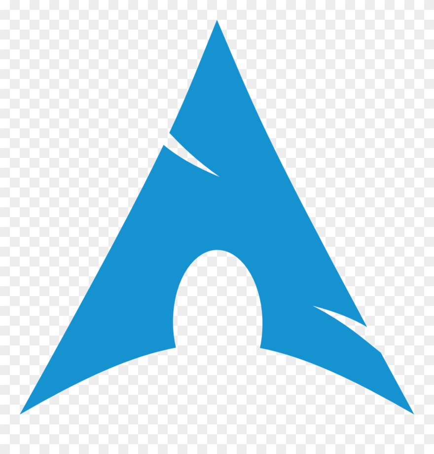 Ariel Svg Black And White - Arch Linux Logo .png Clipart