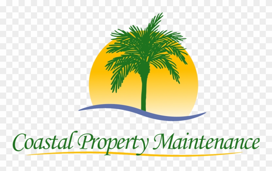 Coastal Property Maintenance Logo - Palm Trees Clipart