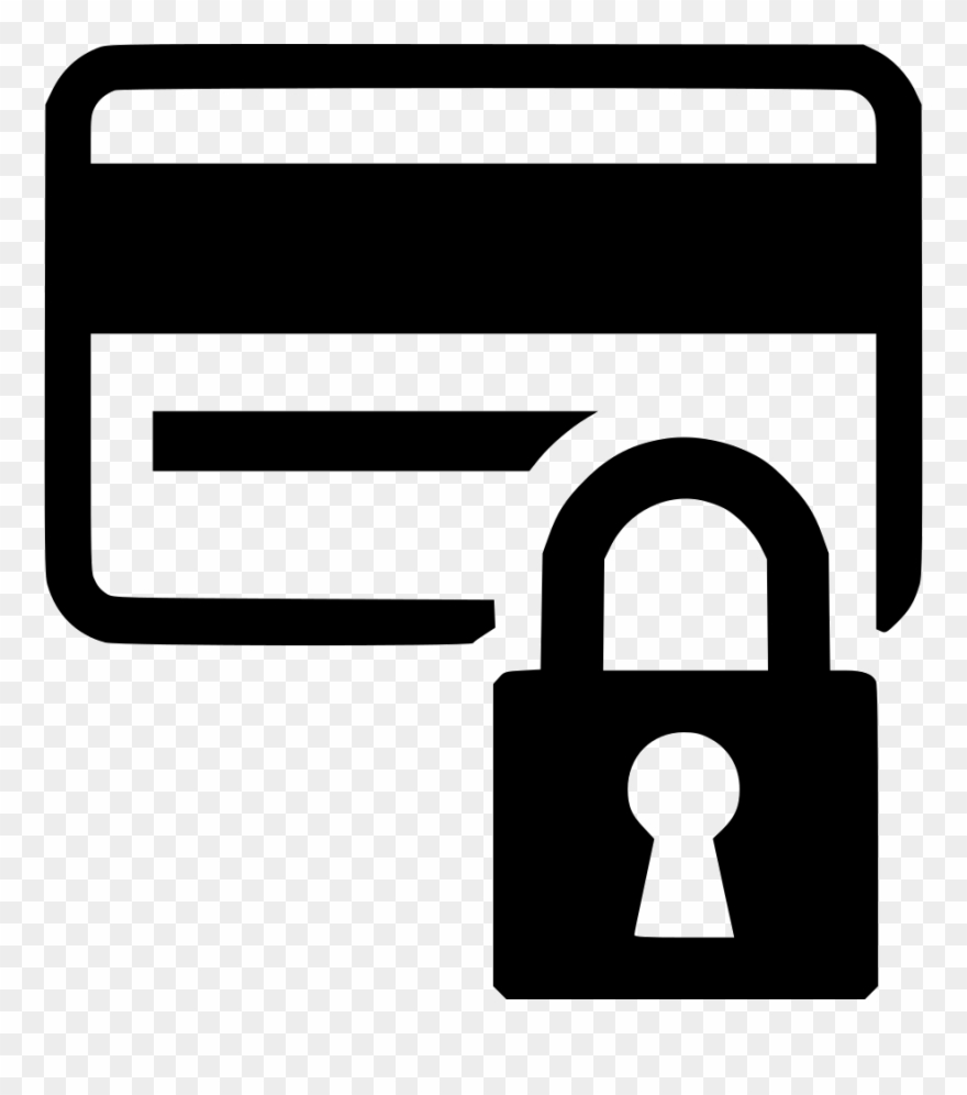 Secured Credit Card Comments - Card Icon Png Lock White Clipart
