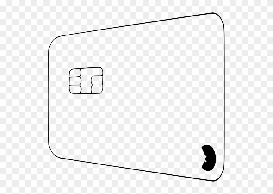Clipart Resolution 569*544 - Credit Card Outline Png Transparent Png