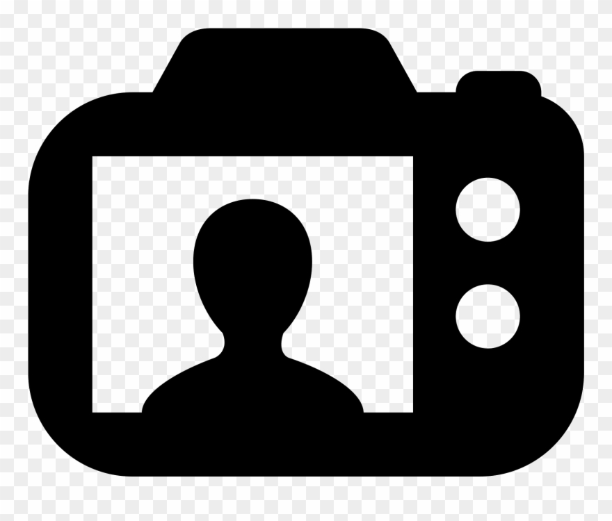 It Is A Simple Line Drawing Of The Back Of A - Camera Back Icon Png Clipart