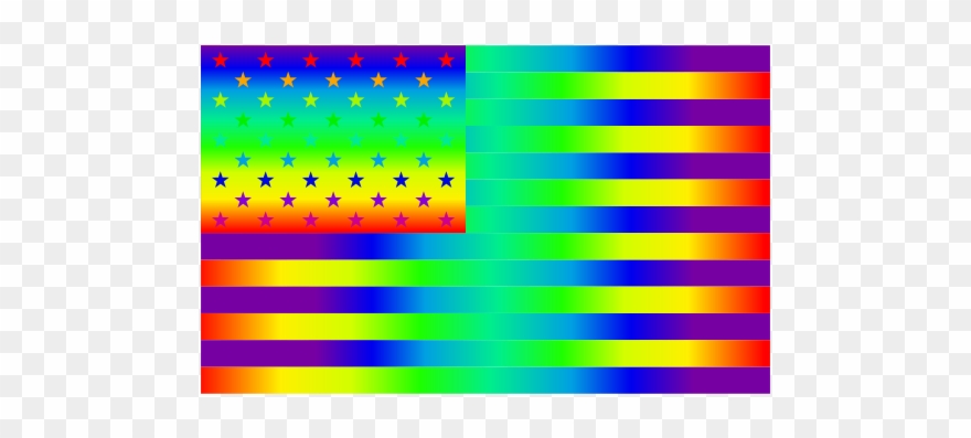 Flag Free Rainbow Usa - Amber Clipart