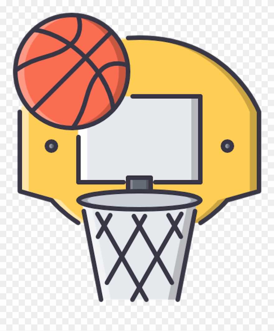 Basketball Free Throw - Outline Of Basketball Clipart