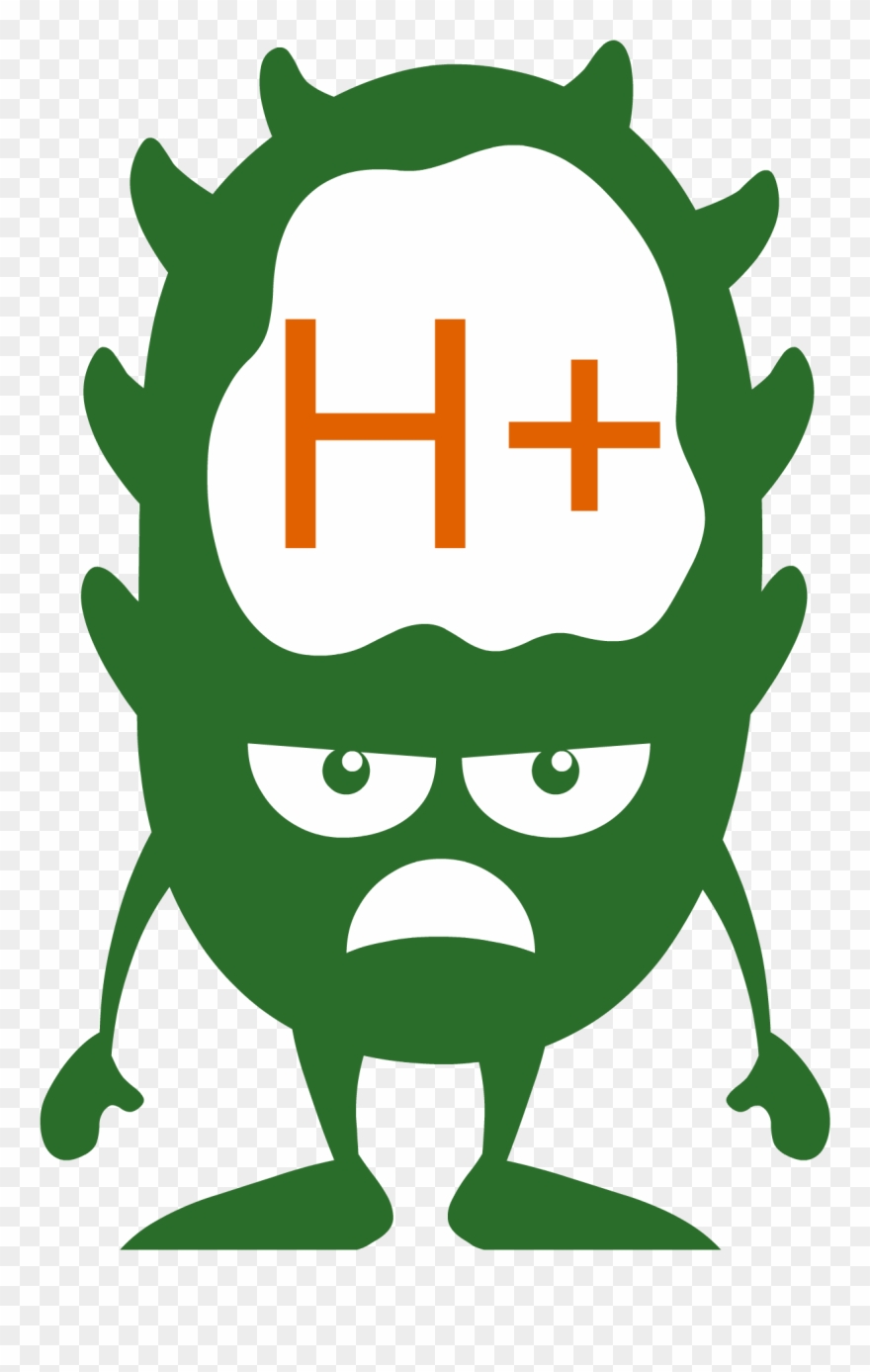 Hydrogren Monster - Cheer A Grumpy Person Clipart
