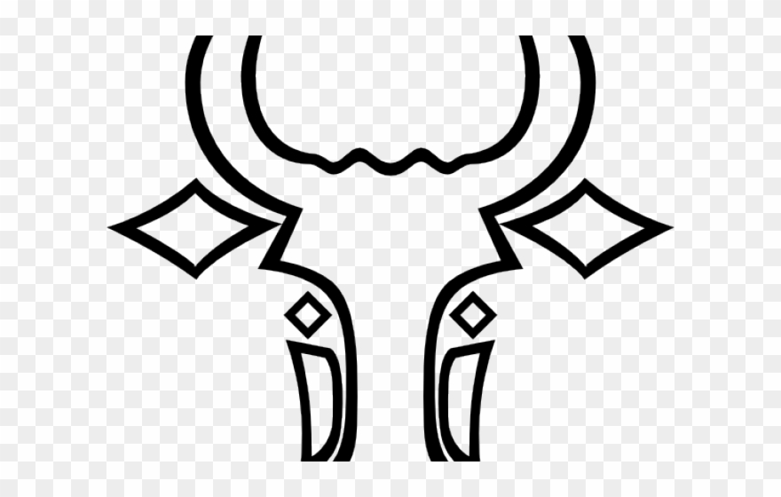 Original - Bull Head Outline Clipart