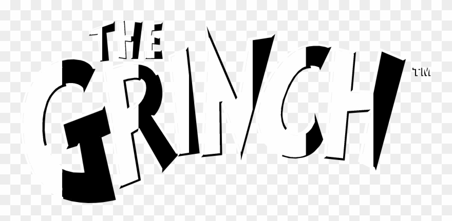 The Grinch Logo Transparent Vector Freebie Supply Png - Grinch Black And White Clipart