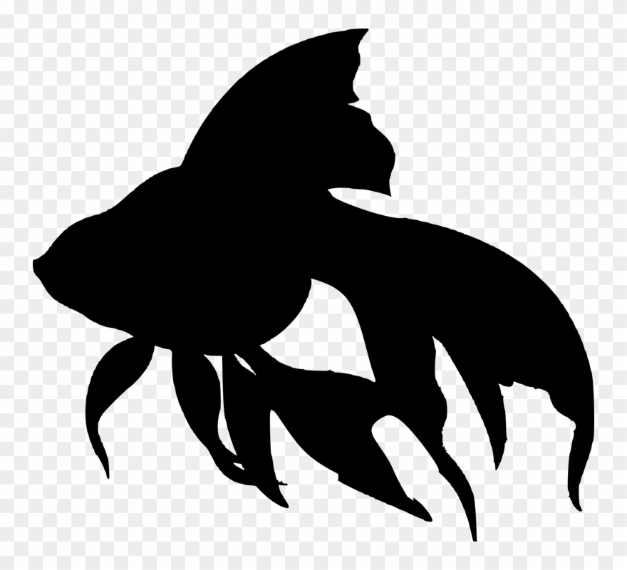 Fish Silhouette - Fish Silhouette Vector Png Clipart