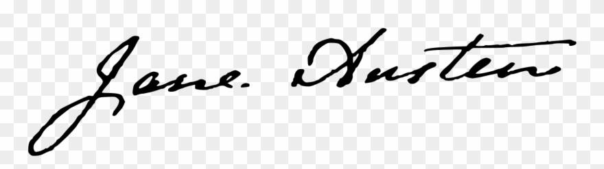 "we Are All Fools In Love - Jane Austen Signature Clipart