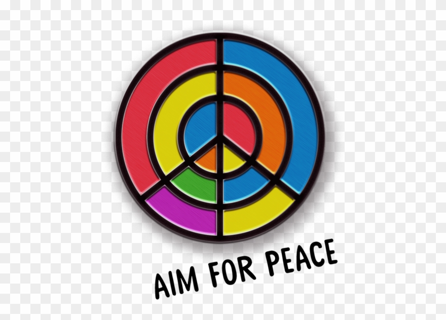 Aim For Peace Pin Animation - Circle Clipart
