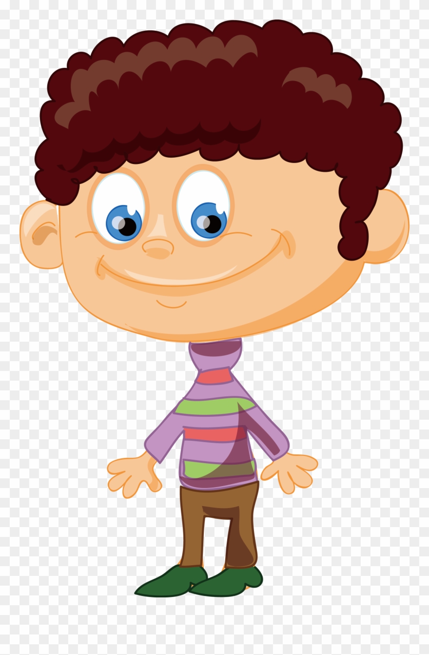 Hansel And Gretel Child Cartoon The Brave Little Tailor - Boy With Curly Hair Clipart - Png Download