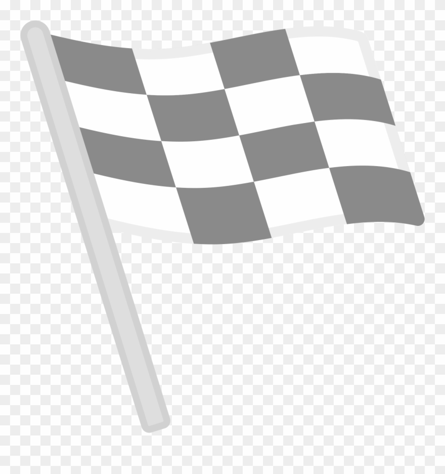 Open - Emoji Bandera A Cuadros Clipart