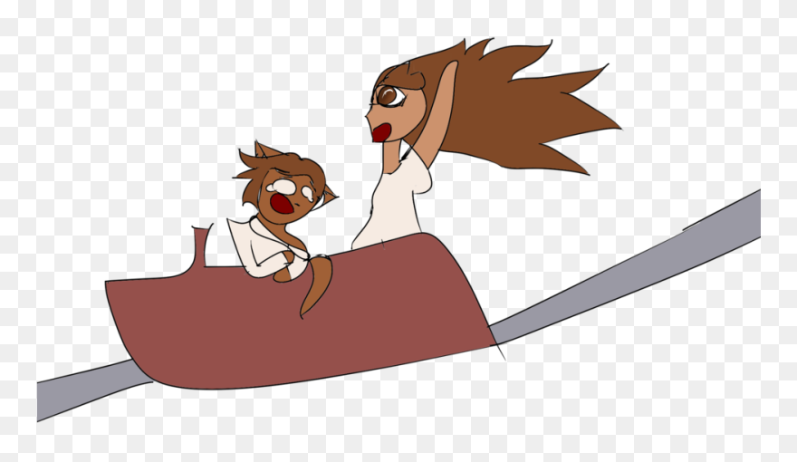 Roller Coasters - Cartoon Clipart