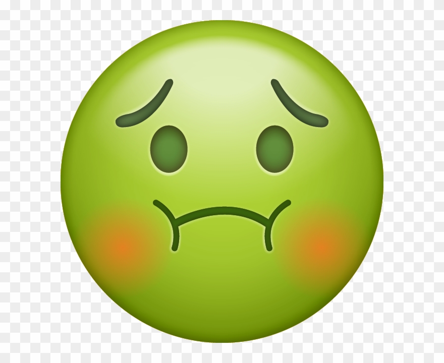 Download New Emoji Icons - Transparent Background Sick Emoji Png Clipart