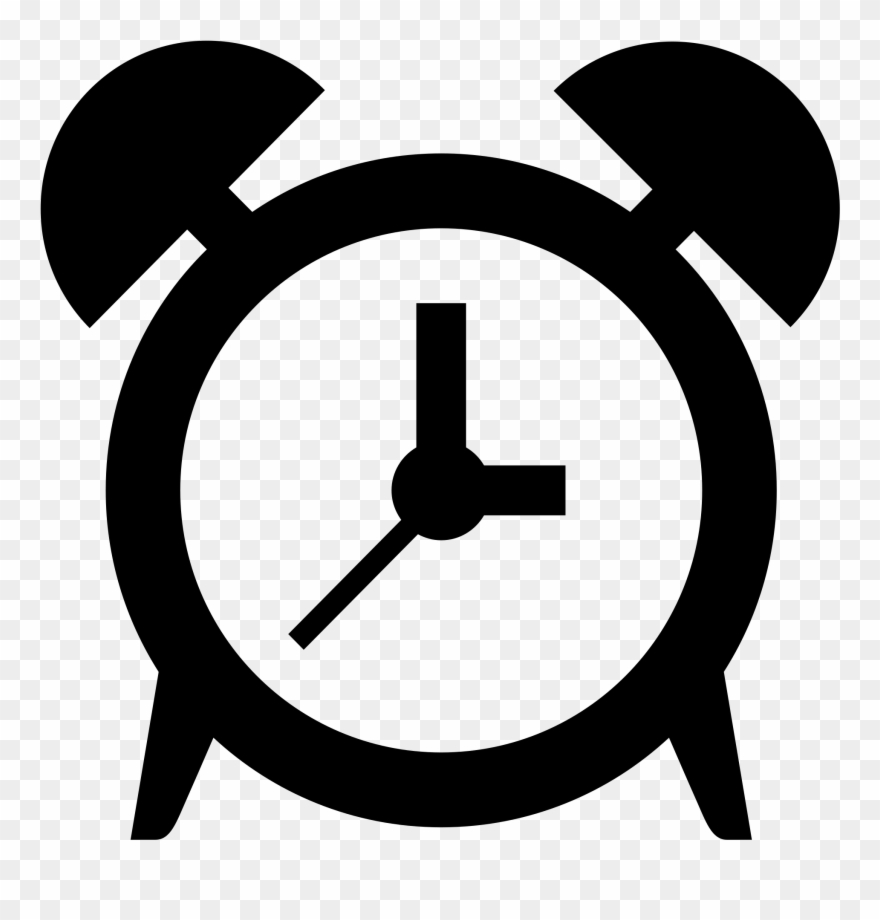 Open - Clock Emoji Black And White Clipart