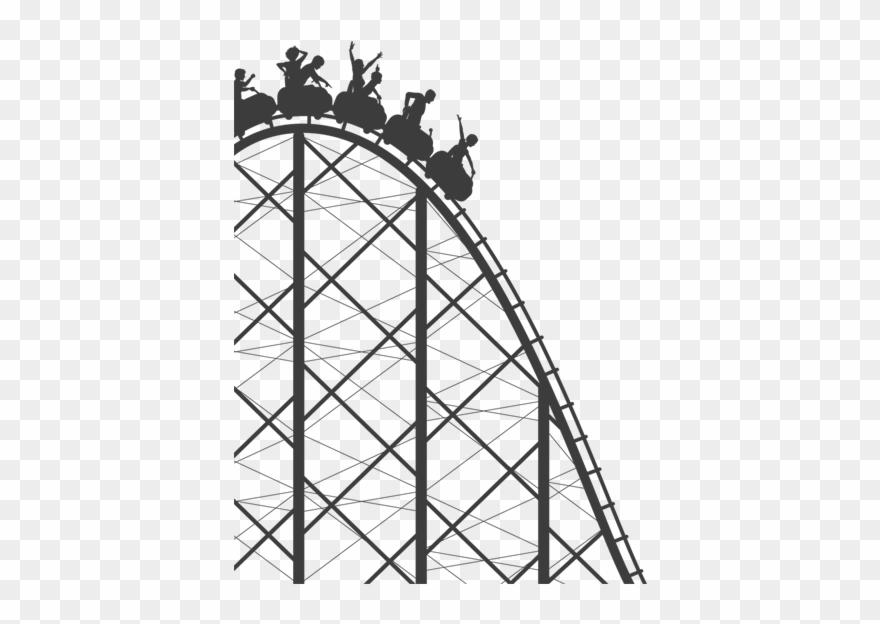 Collection Of Free Coster Transparent Background Download - Roller Coaster Silhouette Png Clipart